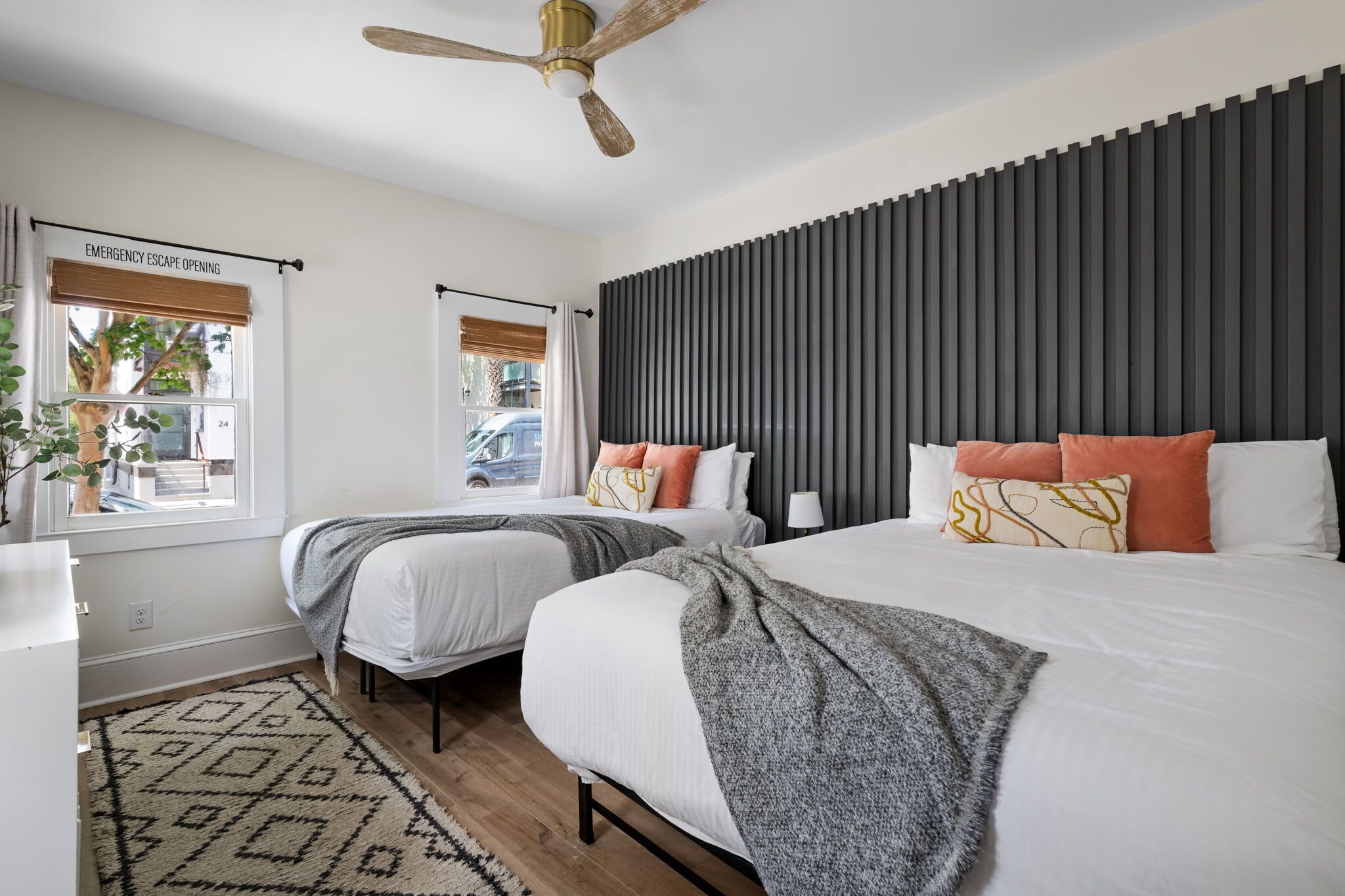 2 bedrooms, iron/ironing board, WiFi, bed sheets