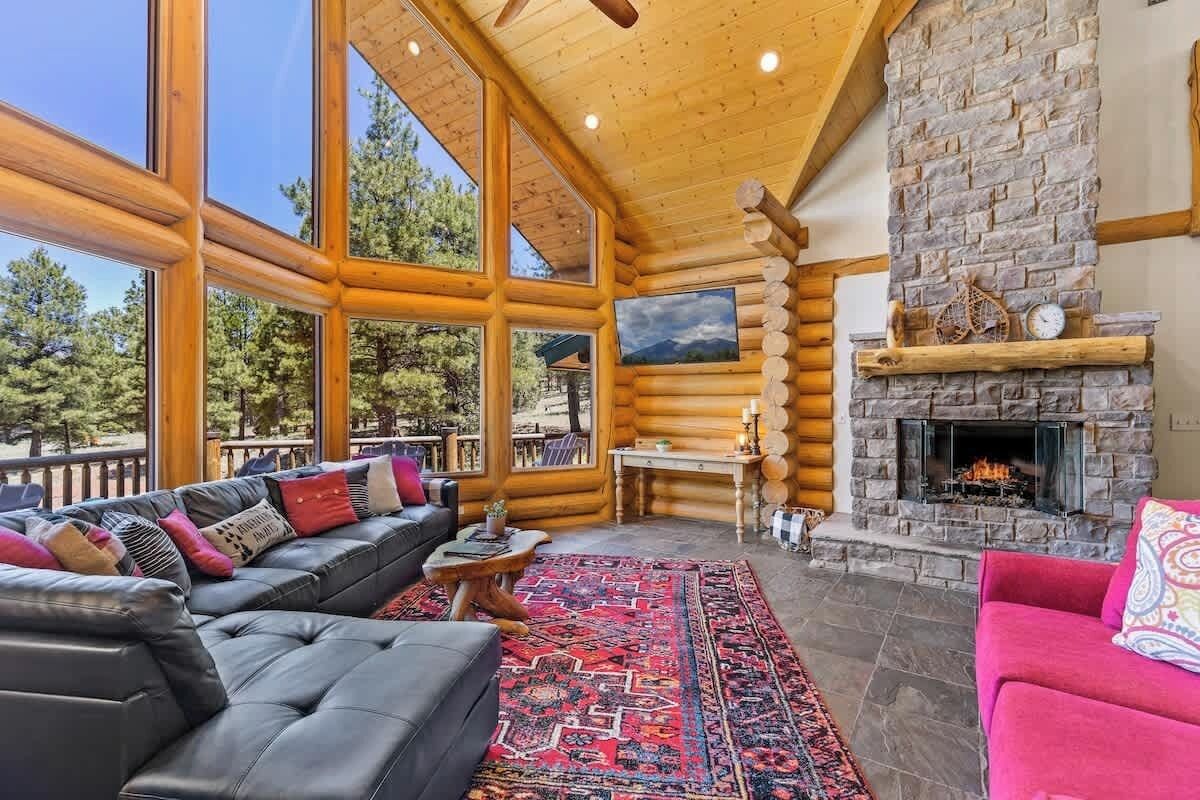 TV, fireplace, video games, offices