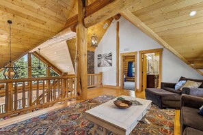 TV, fireplace, video games, offices