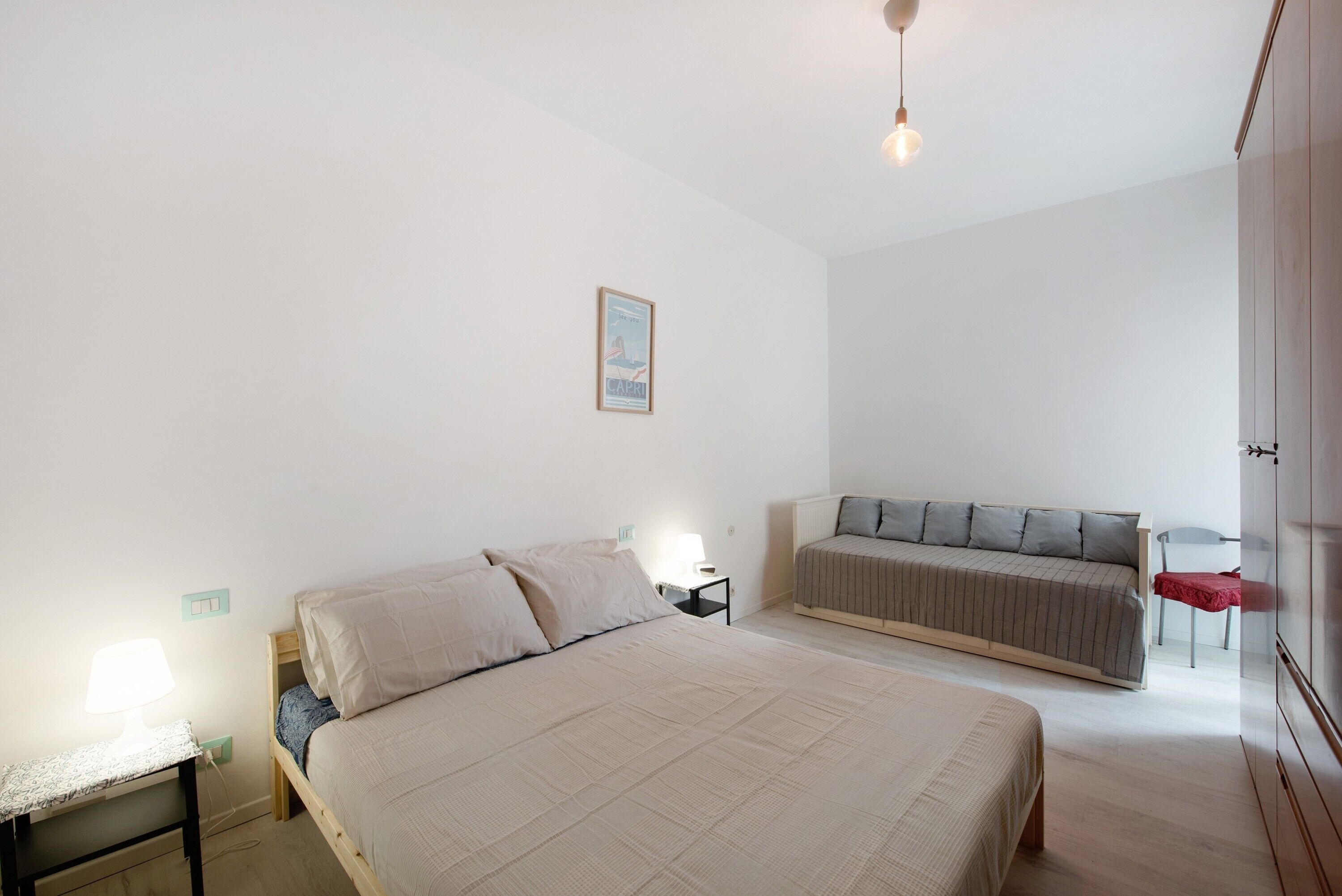 1 slaapkamer, een bureau, een strijkplank/strijkijzer, gratis wifi