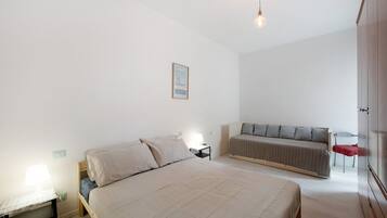 1 slaapkamer, een bureau, een strijkplank/strijkijzer, gratis wifi