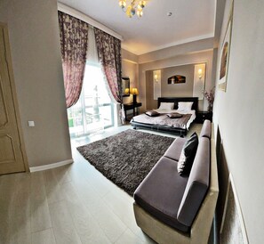 Individually decorated, individually furnished, laptop workspace