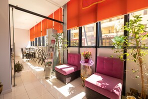 Sitteområde i lobbyen