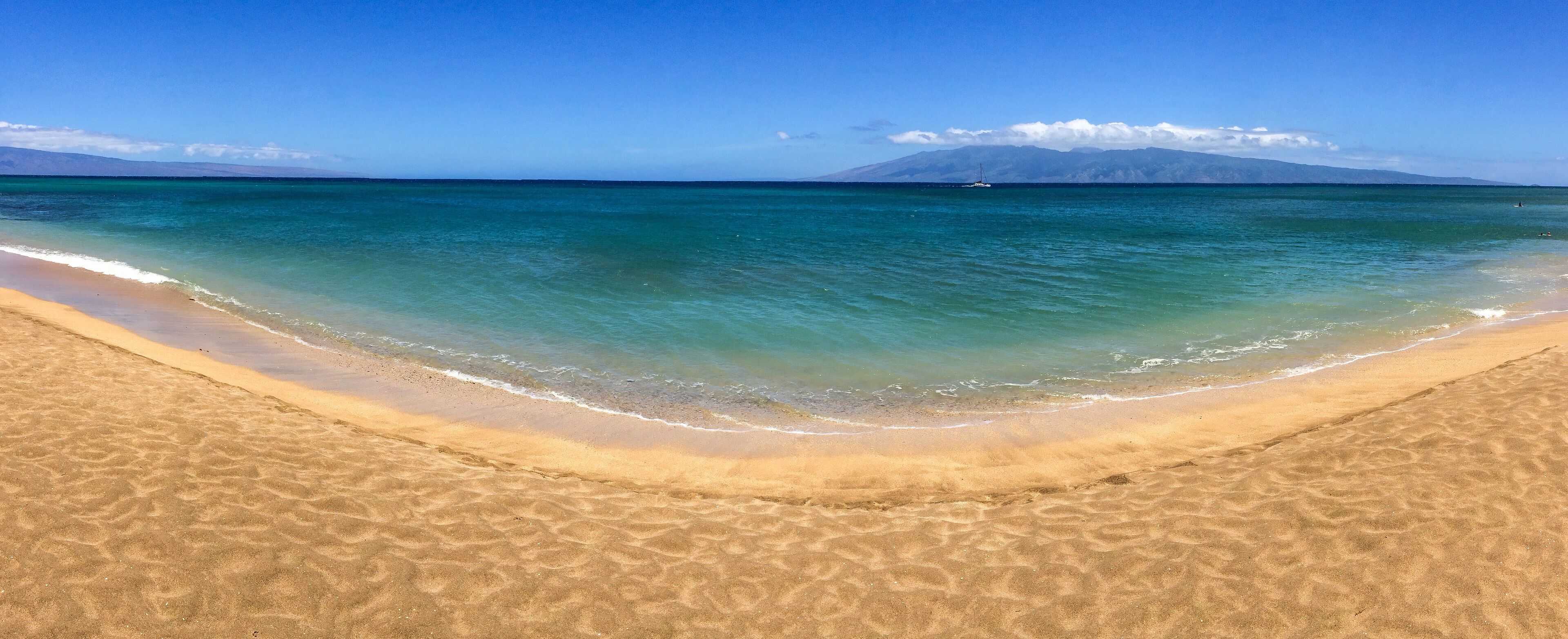 On the beach, beach towels