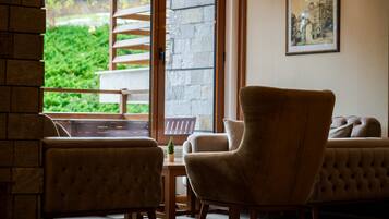 Sittområde i lobbyn