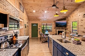 Fridge, microwave, stovetop, dishwasher - Secluded cabin with amazing views! Game Room, Hot Tub & FREE TICKETS! (Sevierville)