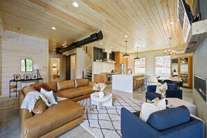 TV, fireplace, video games