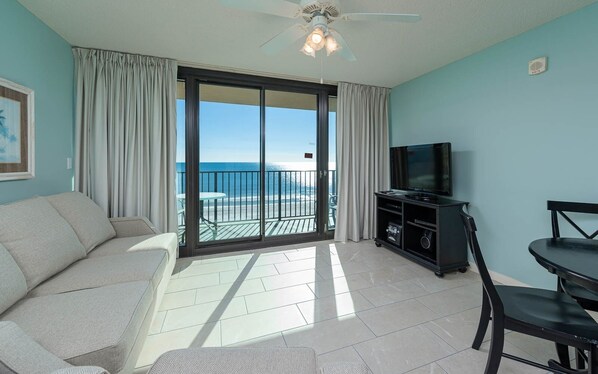 Living area - Phoenix All Suites Hotel 703 1 Bedroom Condo (Gulf Shores)