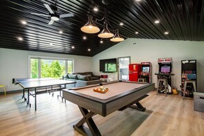 Game room - Scenic Mountain Retreat w/ Hot Tub, Sauna & Private Decks (Gatlinburg)