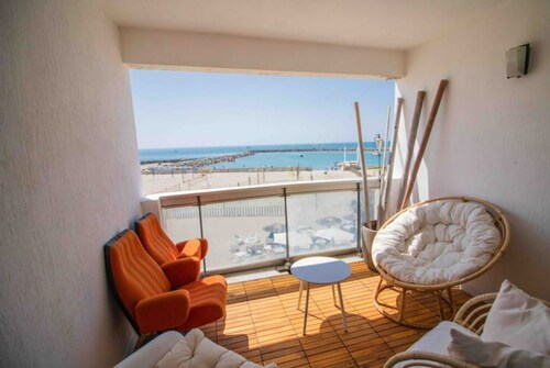 Appartement T3 Traversant sur la Plage à Carnon