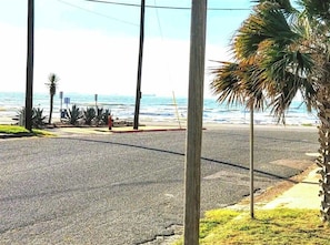 Enjoy ocean views from this beachfront location.