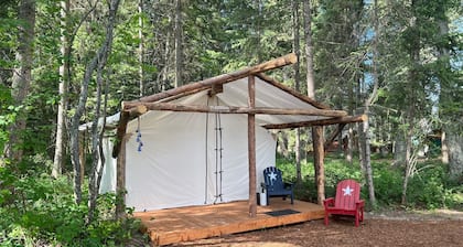 Patriot Tent at Columbia Mountain Ranch near Glacier National Park
