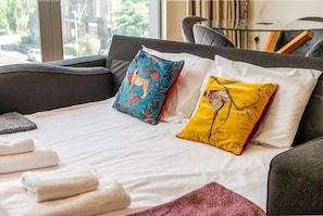2 bedrooms, desk, iron/ironing board, Internet