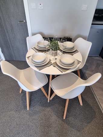 Dining. Modern cosy countryside apartment close to Bicester Village, Oxford and Blenheim