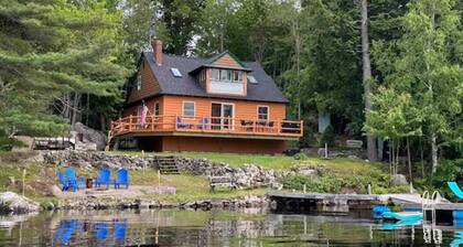Lakefront Cottage w/Private Dock+60 mins to Acadia National Park