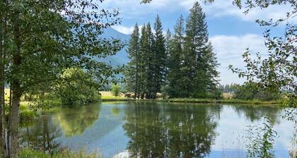 Creekside Tent at Columbia Mountain Ranch near Glacier National Park