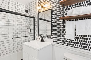 Towels, soap, shampoo