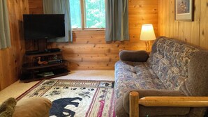 TV, DVD-spiller, bøker og filmbibliotek