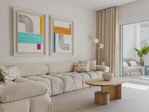 Living area - Apartment in Las Gaviotas for 6 people | 1-209 (Puerto Banús)