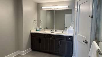 Towels, soap, toilet paper