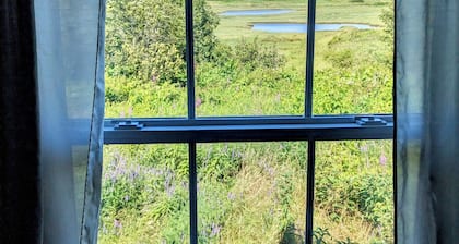 Cozy two bedroom home with ocean view. Quiet and secluded location.