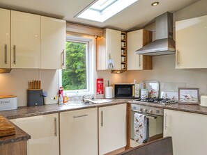 Dishwasher, high chair, cookware/dishes/utensils