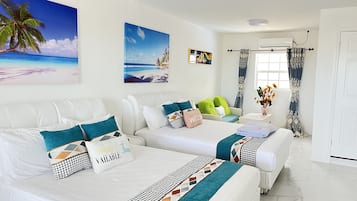 1 habitación y ropa de cama