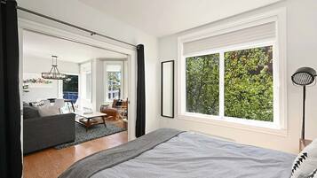 2 bedrooms, iron/ironing board, travel crib, WiFi