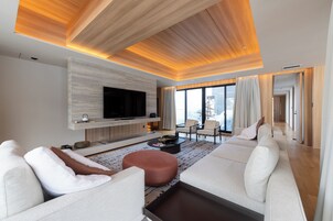 6 Bedroom Penthouse Residence with Onsen (Dual Key) | Living area | Smart TV, Netflix, heated floors, streaming services