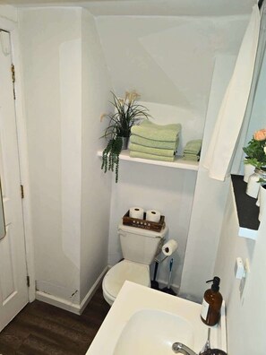 Shower, eco-friendly toiletries, hair dryer, towels - Short North/Downtown | Near High St | Walk to Convention Center | 5,800+ Reviews (Columbus)