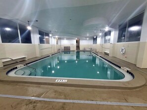 Indoor pool, outdoor pool - Top Floor Oceanfront Studio with Balcony and Pools. (Daytona Beach)