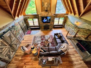 Smart-TV, Kamin, Videospiele, Arbeitsbereiche