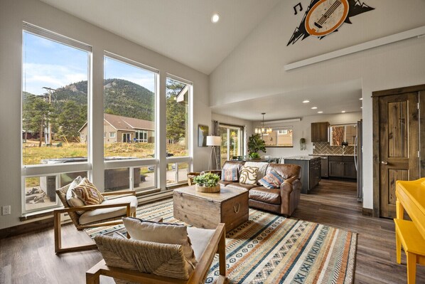 TV, fireplace, video games, ping pong