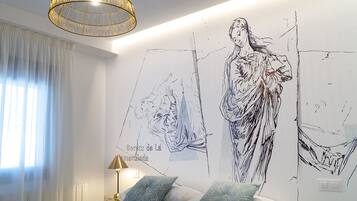 Departamento Deluxe | Decoración personalizada, tabla de planchar con plancha y wifi gratis