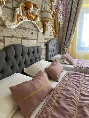 Standard Triple Room | Hypo-allergenic bedding, minibar, in-room safe, soundproofing - Lamur Otel (Cesme)
