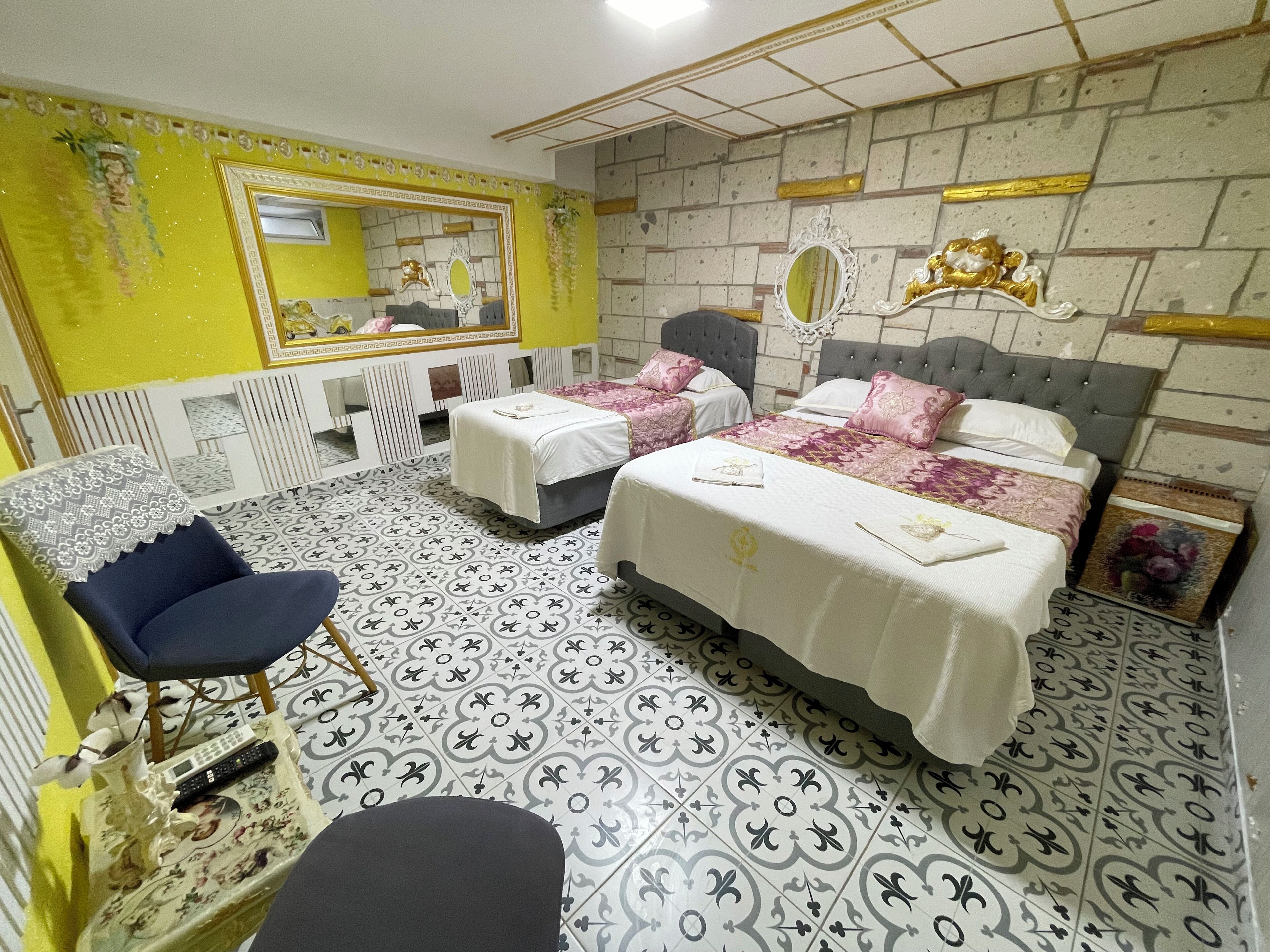 Economy Triple Room, No Windows, Ground Floor | Hypo-allergenic bedding, minibar, in-room safe, soundproofing