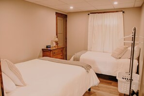 2 bedrooms, travel crib, WiFi, bed sheets
