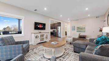 Individually decorated, individually furnished, iron/ironing board