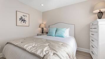 Individually decorated, individually furnished, iron/ironing board