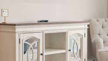 Individually decorated, individually furnished, iron/ironing board