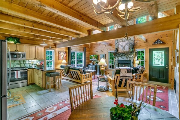 Interior - WindFall-Stunning, Pet Friendly, Creekside Cabin (Maggie Valley)