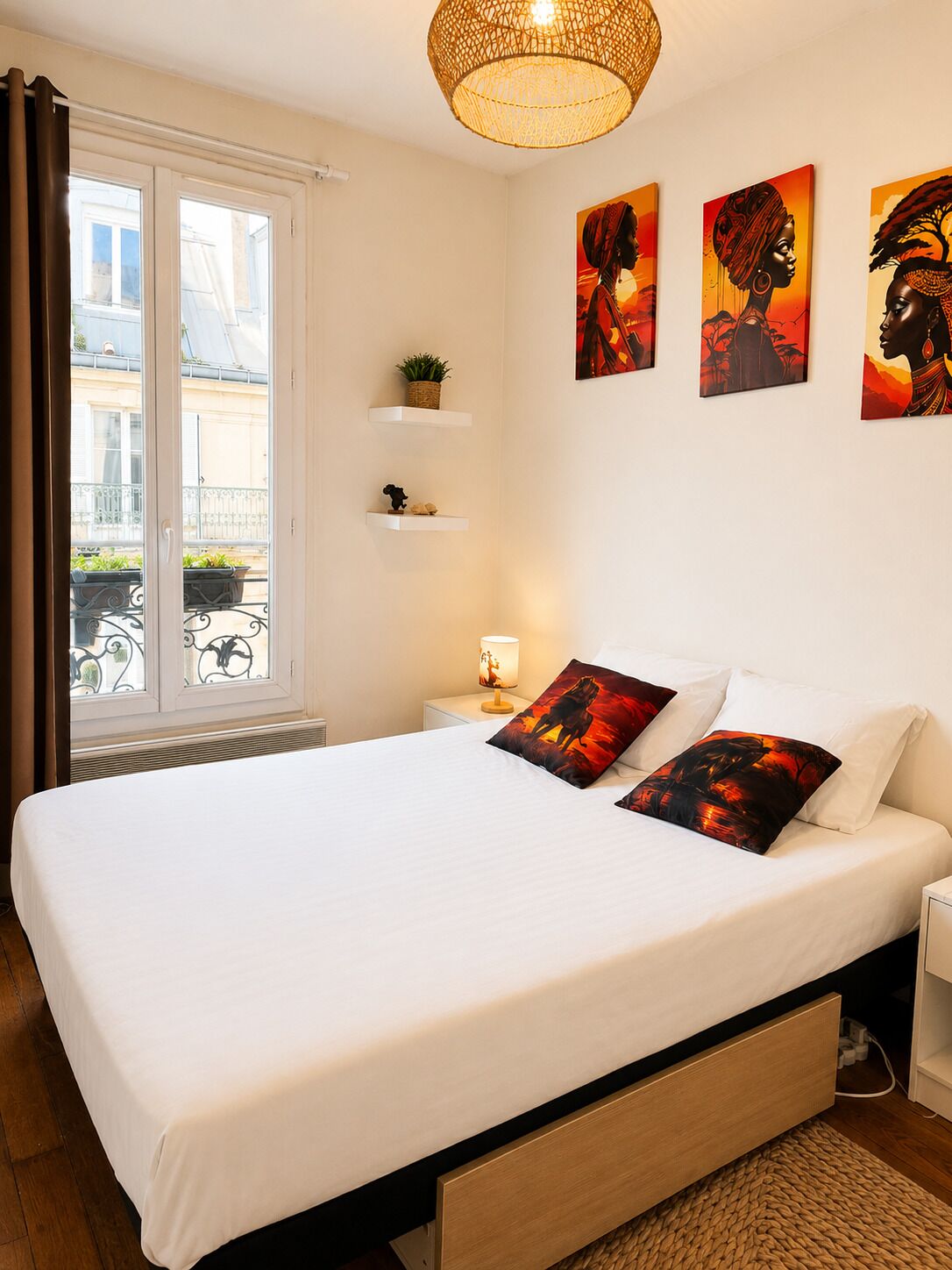 1 chambre, fer et planche à repasser, lit parapluie, Wi-Fi gratuit