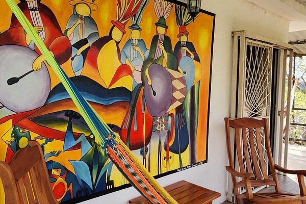 Inti-Wasi - sun surf paradise. Yoga terrace.