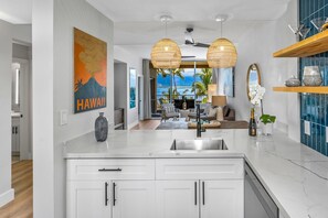 Luxury-Apartment, Meerblick, am Strand | Eigene Küche