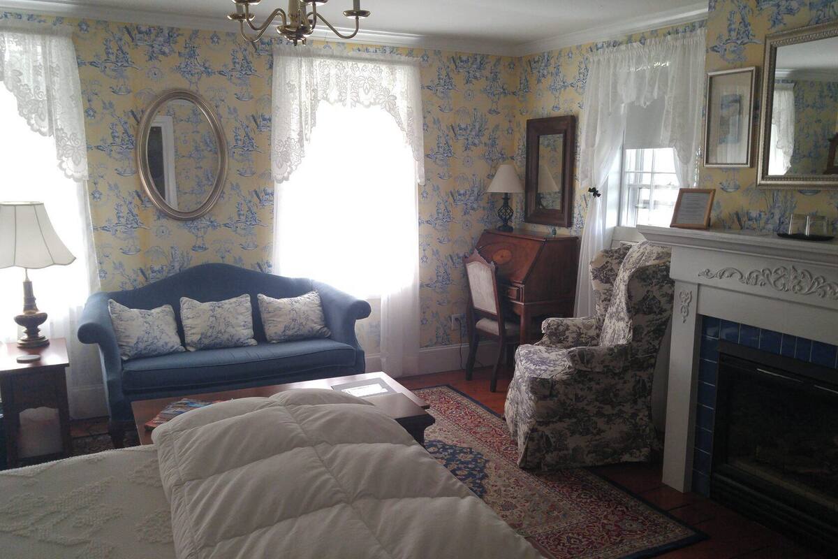 Room, Fireplace, Partial Ocean View