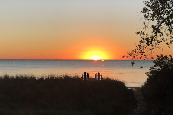 Watch the sunrise over Lake Michigan!