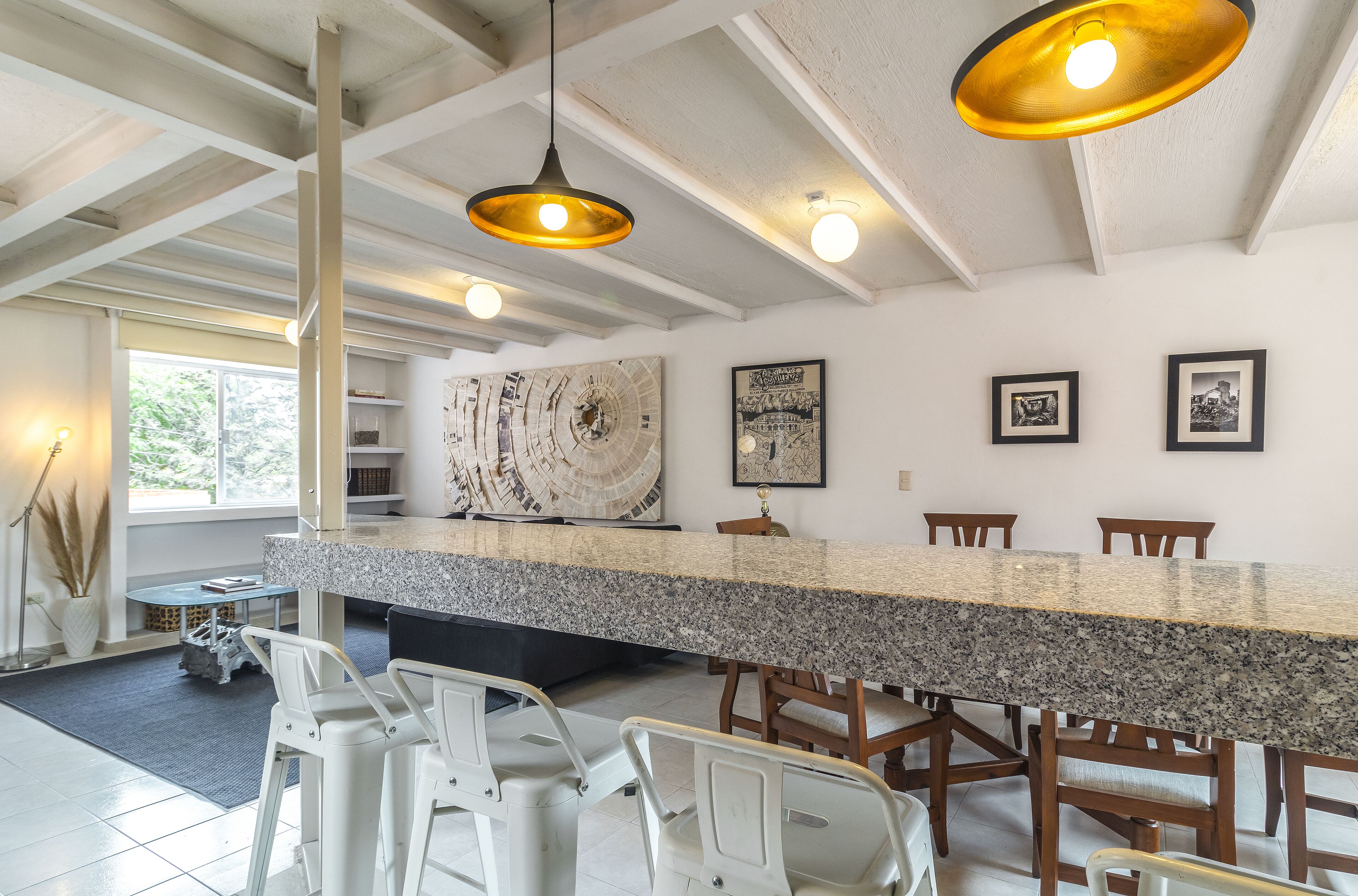 Departamento superior | Cocina privada | Microondas, horno, lavavajillas y licuadora 