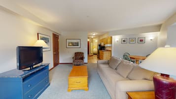 TV, fireplace, DVD player