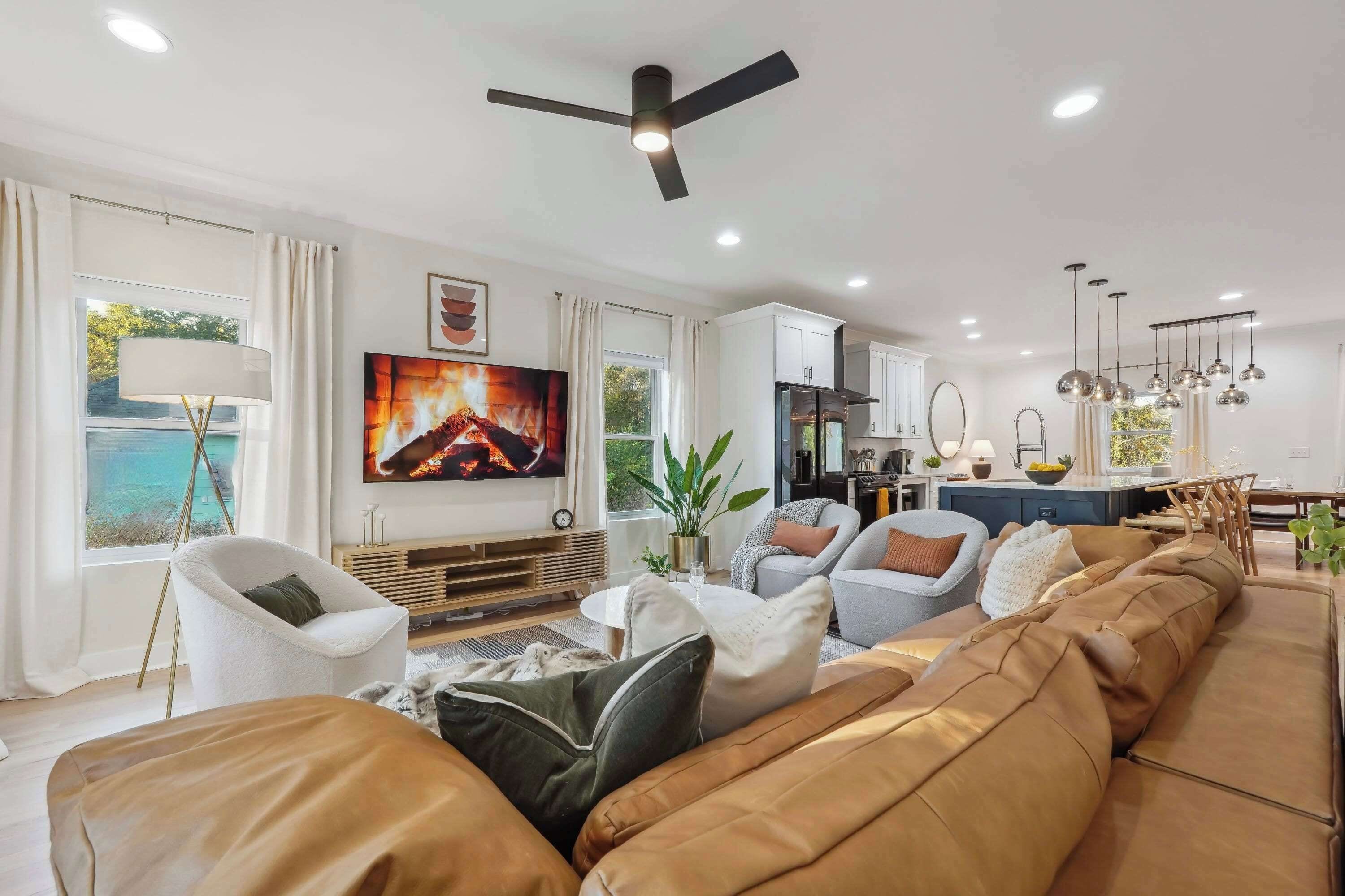 Smart TV, foosball, offices