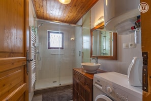 Shower, hair dryer